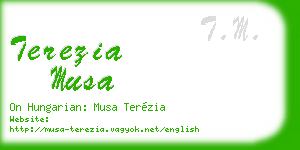 terezia musa business card